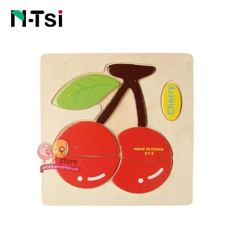 Baby Wooden Puzzle Toys for Toddlers Developing Educational Kids Toys For Children Game Cartoon Animal Gift 3 Years