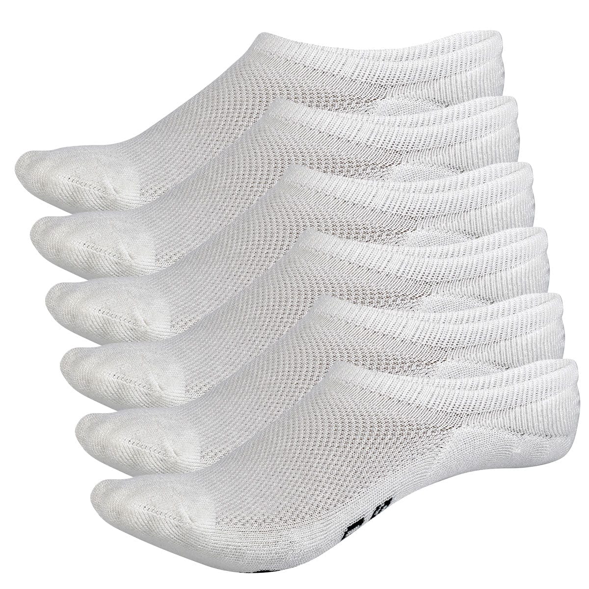 Invisible No Show Bamboo Rayon Socks - 3 Pair and 6 Pair Packs Available