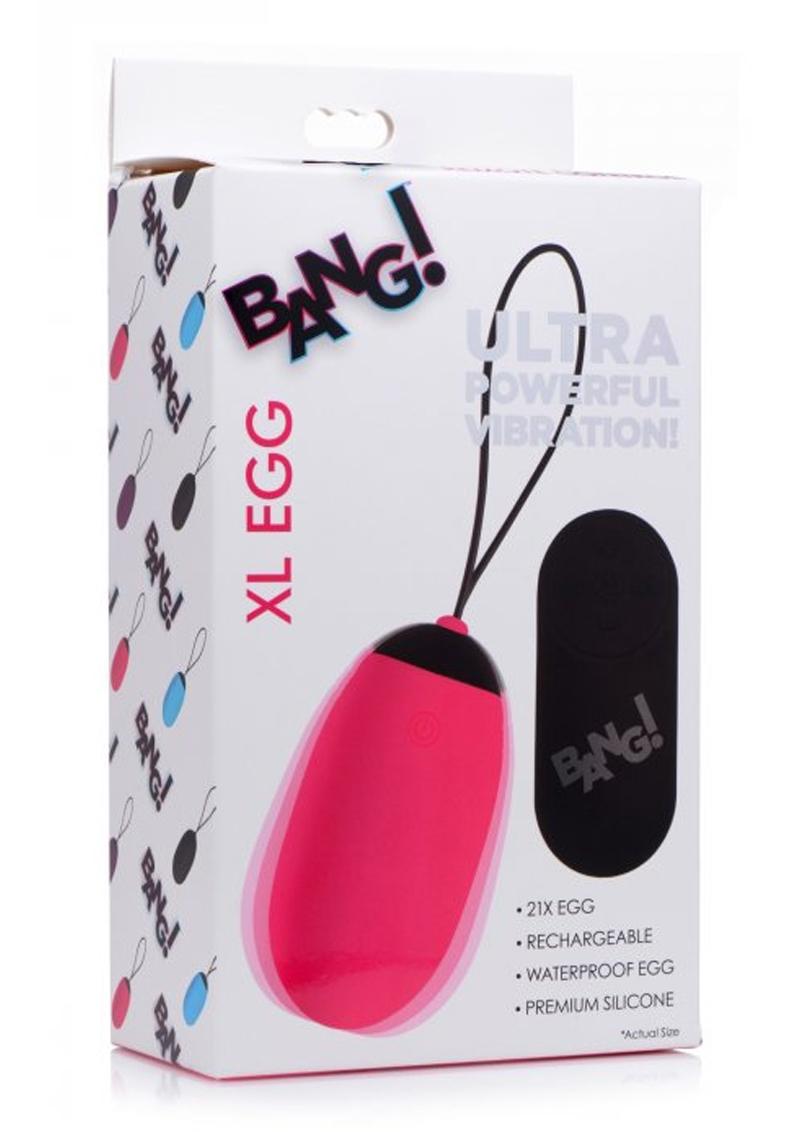 Bang! XL Vibrating Egg With Remote Control Vibrators
