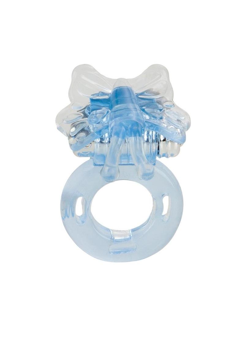 Basic Essentials Butterfly Enhancer Vibrating Cock Ring