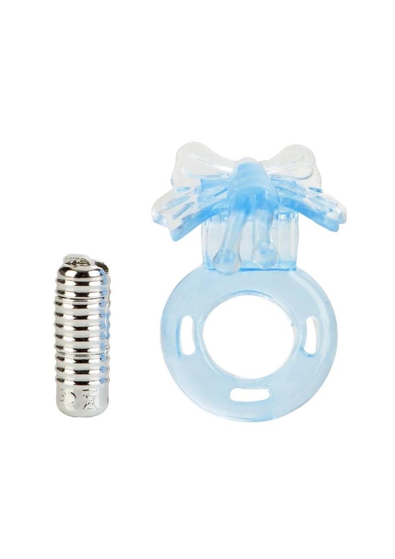Basic Essentials Butterfly Enhancer Vibrating Cock Ring