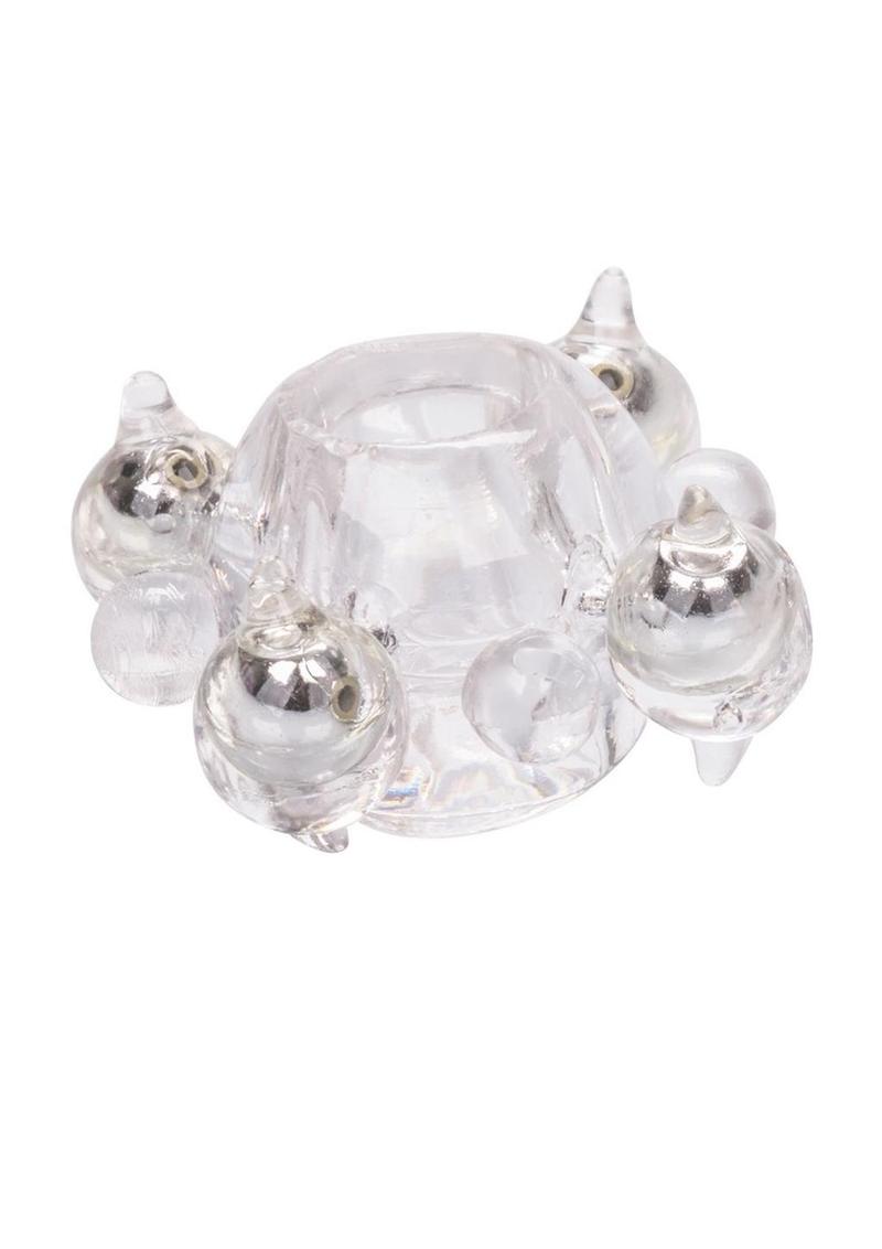 Basic Essentials Enhancer Cock Ring With Beads