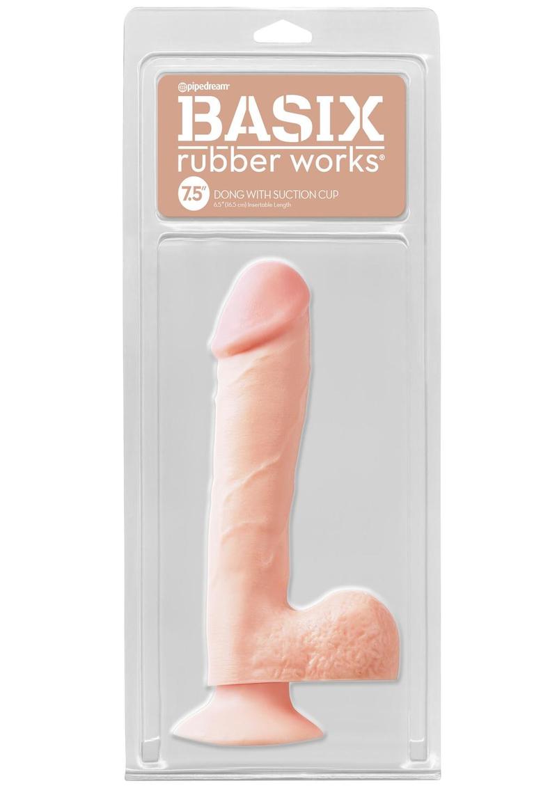 Basix Rubber Works Versatile Dong With Suction Cup