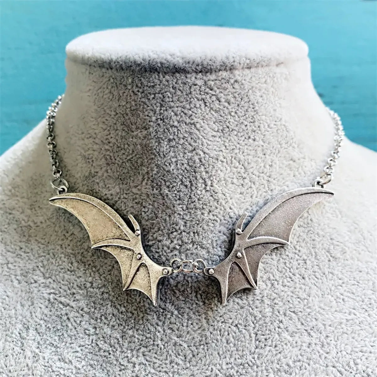 Gothic Vampire Bat Wing Choker Necklace