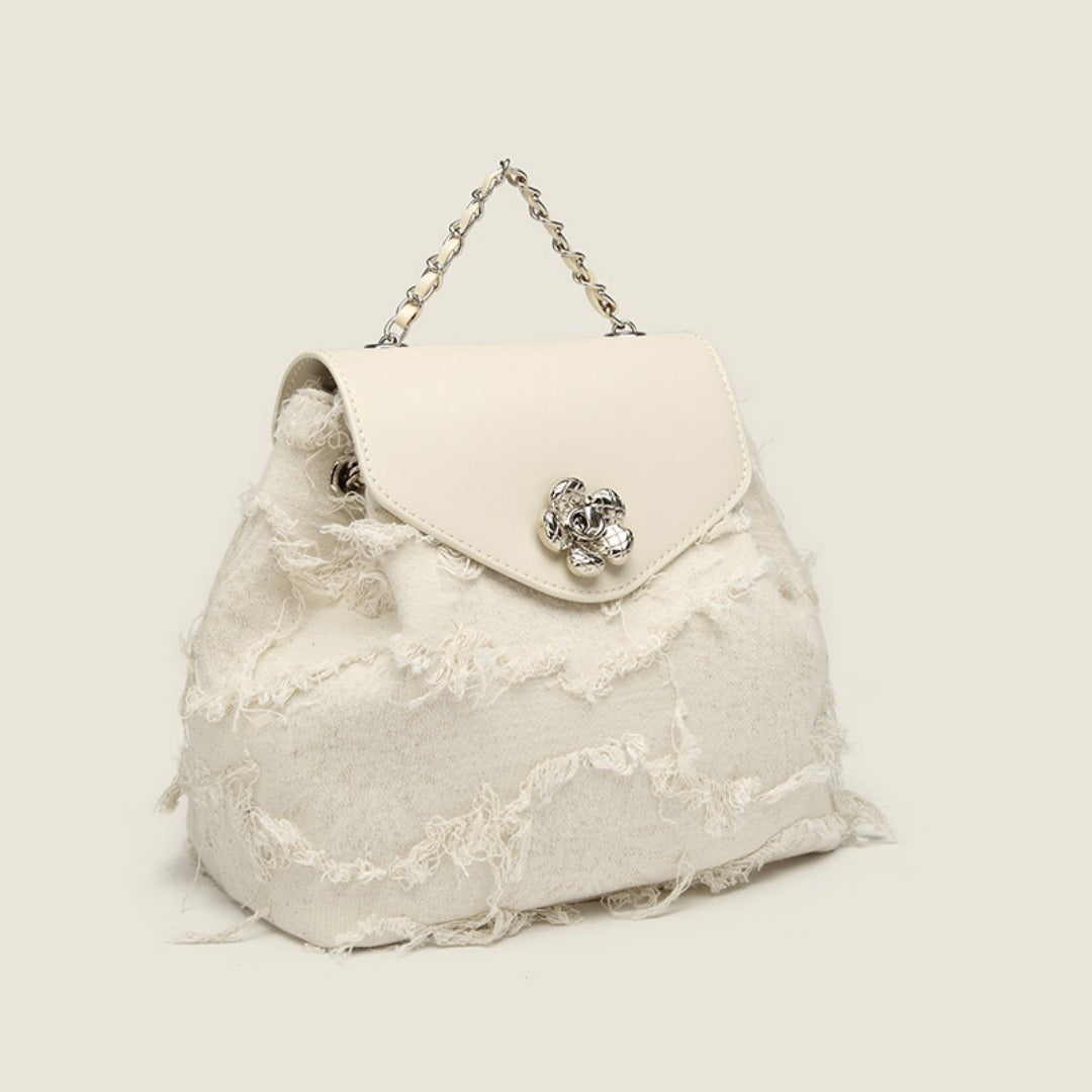Backpack purse for women, design fashion casual chain backpack, small shoulder backpack