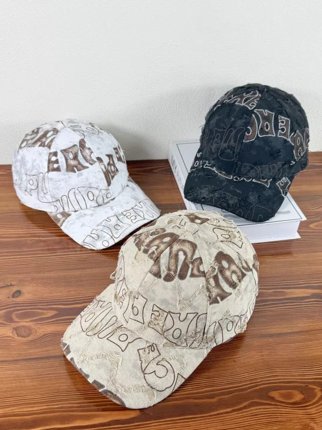 Distressed Adjustable Baseball Cap