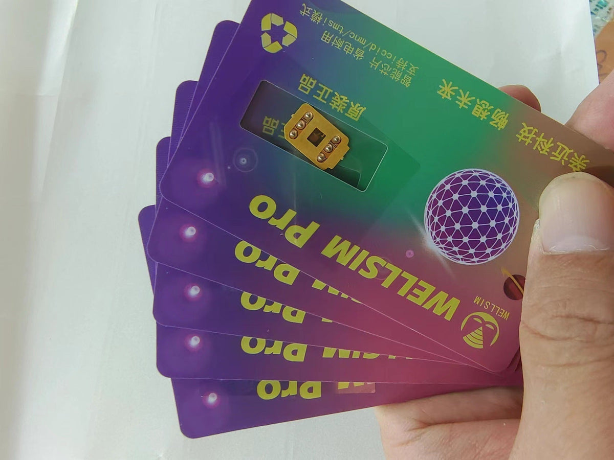 WELLSIM Unlock Card Sticker for iPhone 6S to 14PM
