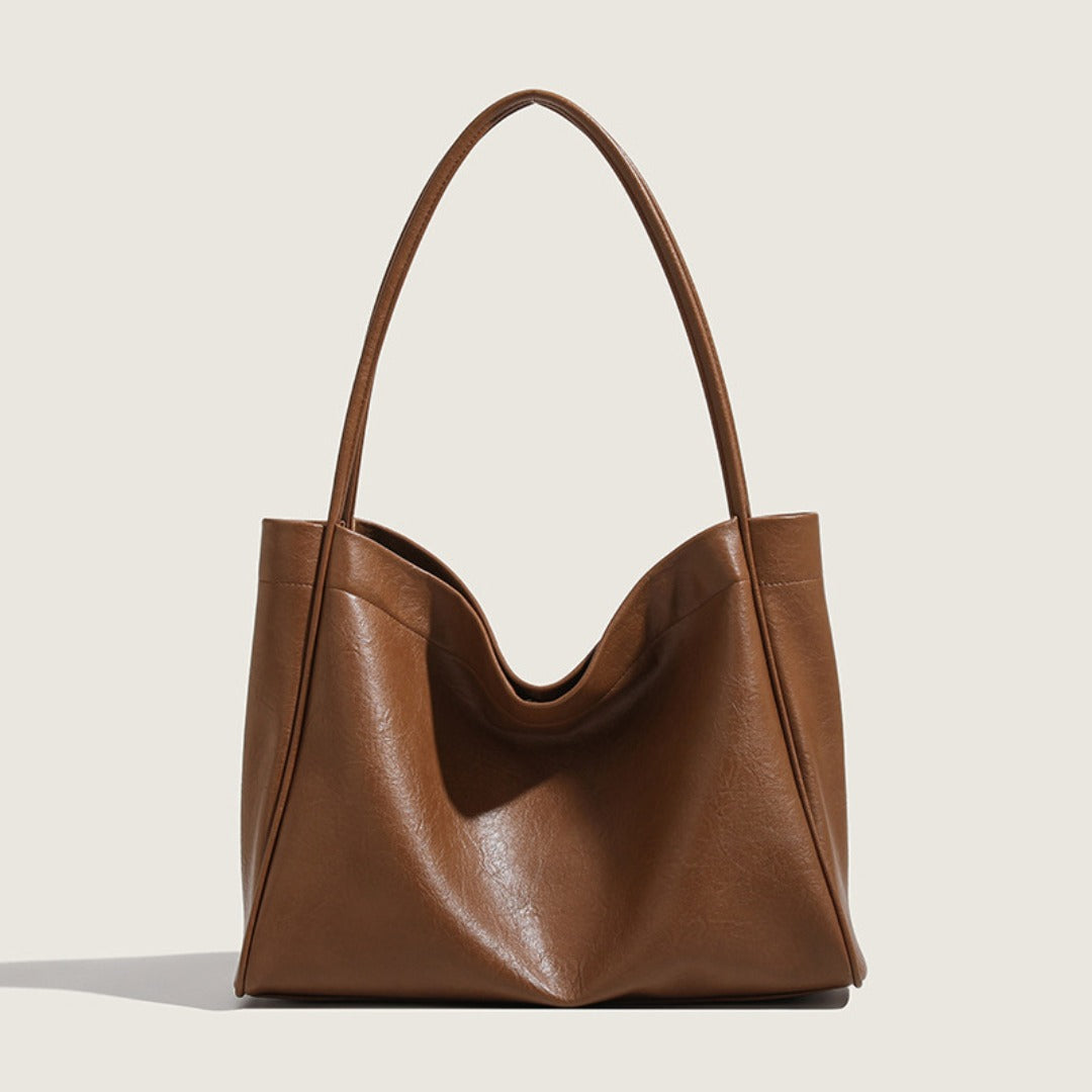 Elegant Ladies Tote Bag – Retro Minimalist & Versatile Commuter Shoulder Bag for Autumn and Winter