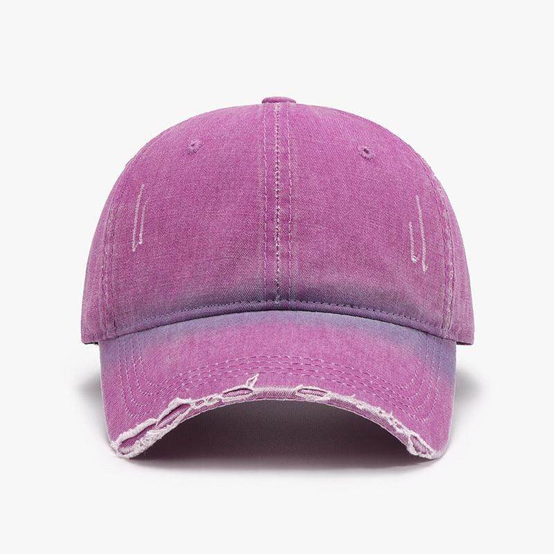 Distressed Washed Adjustable Baseball Cap for All Seasons