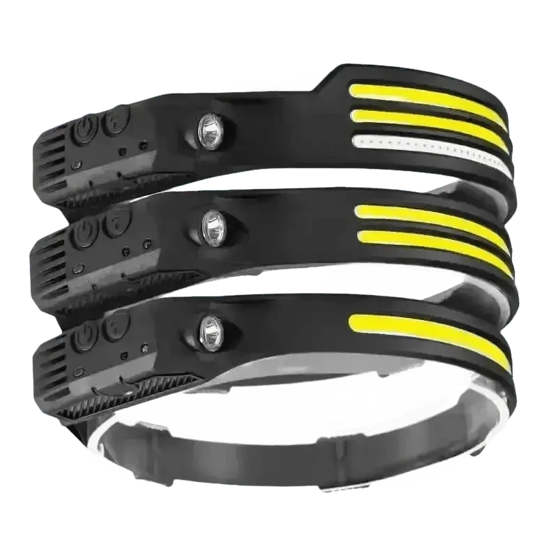 Black Induction Headlamp Cob Led Sensor W689-2