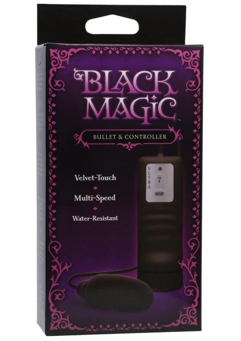 Black Magic Bullet With Remote Control Vibrators