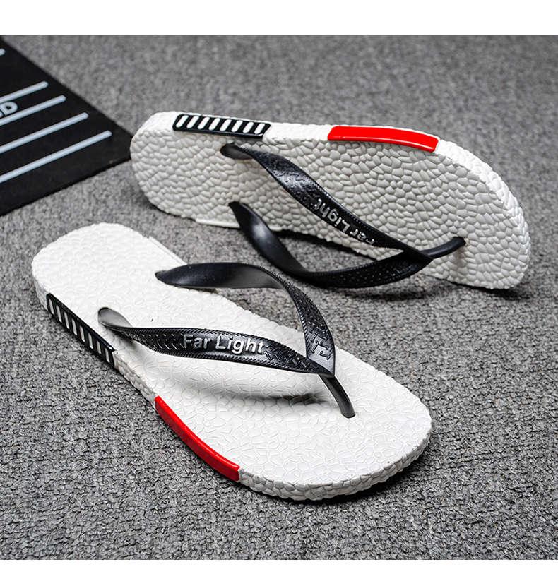 Black Man House Slippers Elegant Flip Flop Pool Slippers Summer Sandals Men&
