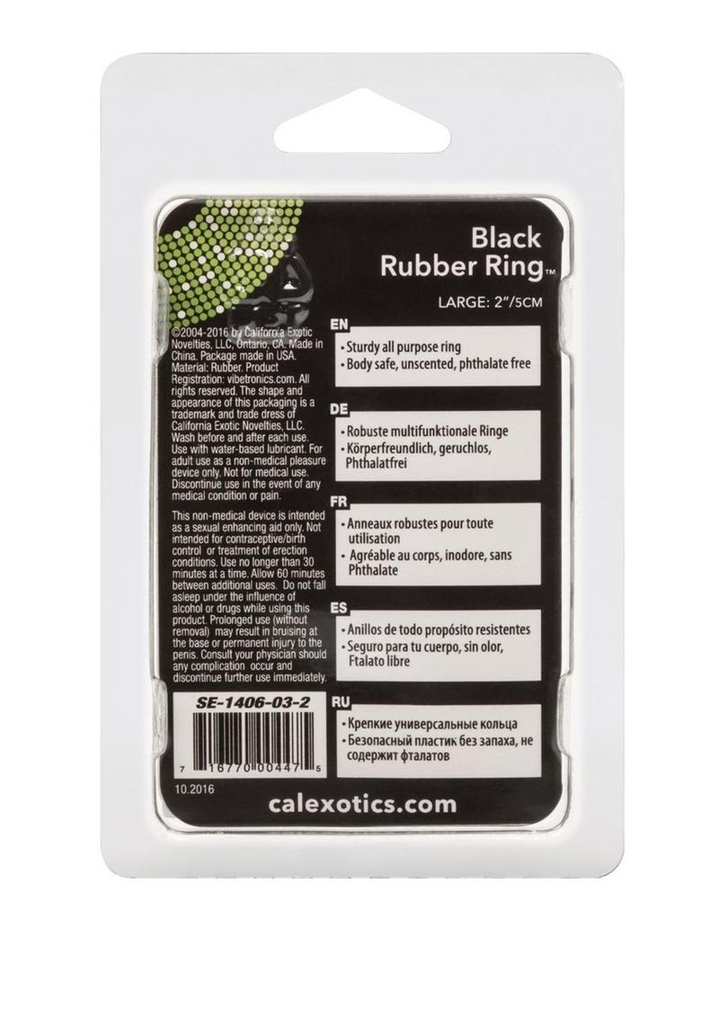 CalExotics Black Rubber Ring Sturdy