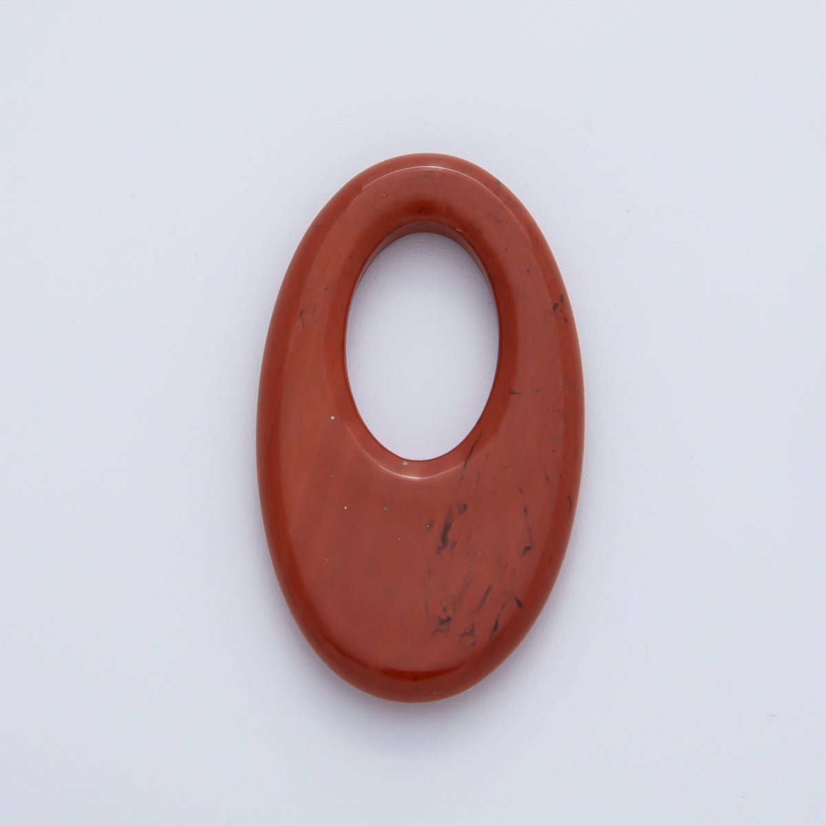 35mm Natural Gemstone Oblong Oval Link Findings | Z1441 - Z1446