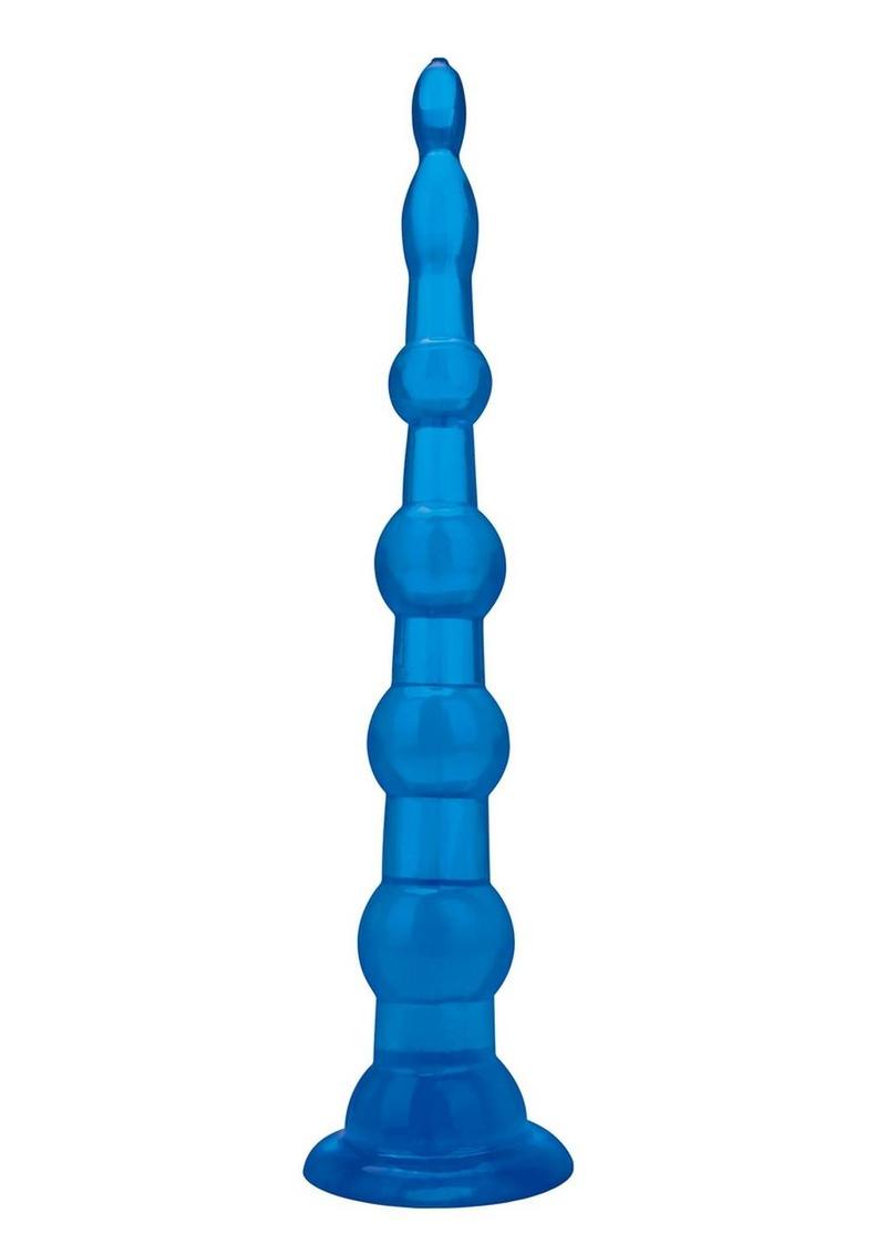 Blue Line Anal Beads With Suction Cup