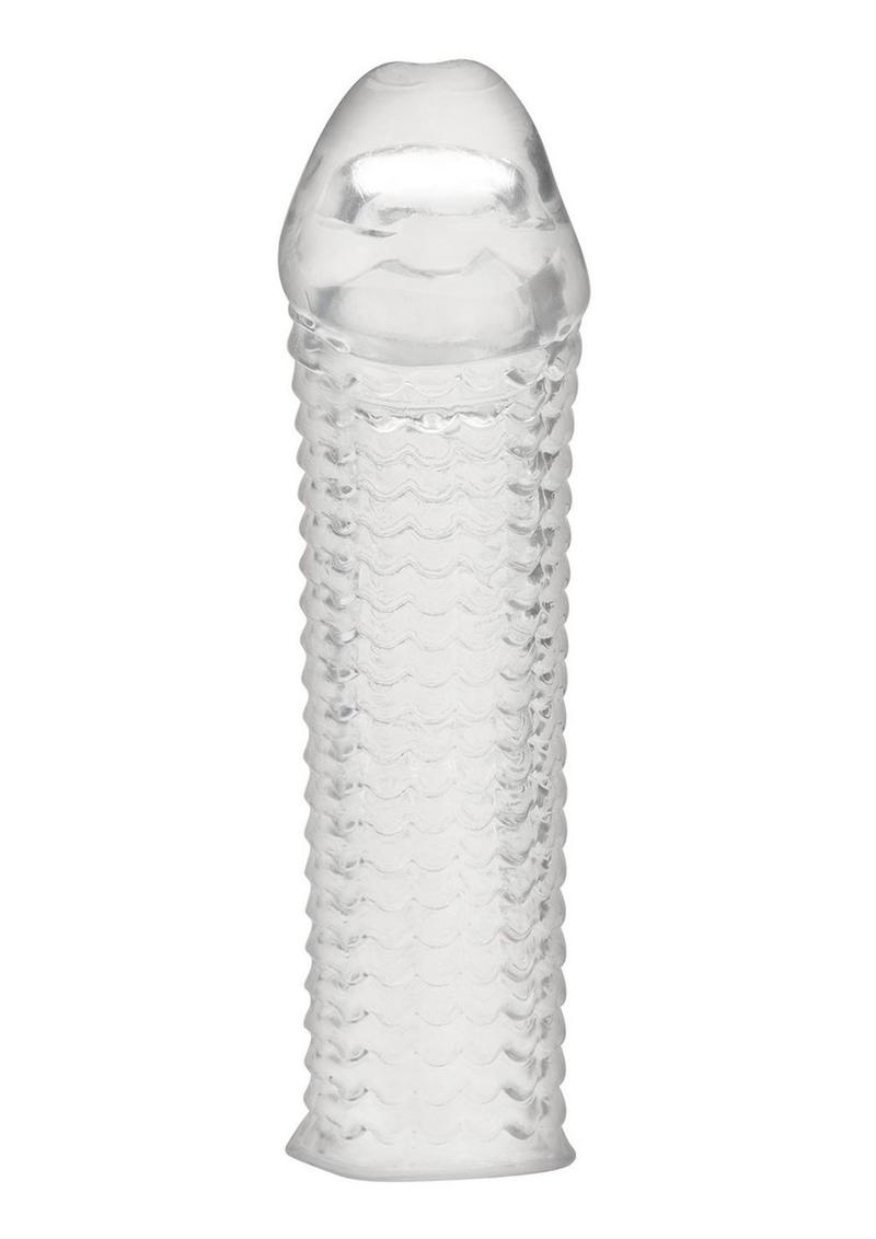 Blue Line Clear Textured Penis Enhancing Sleeve
