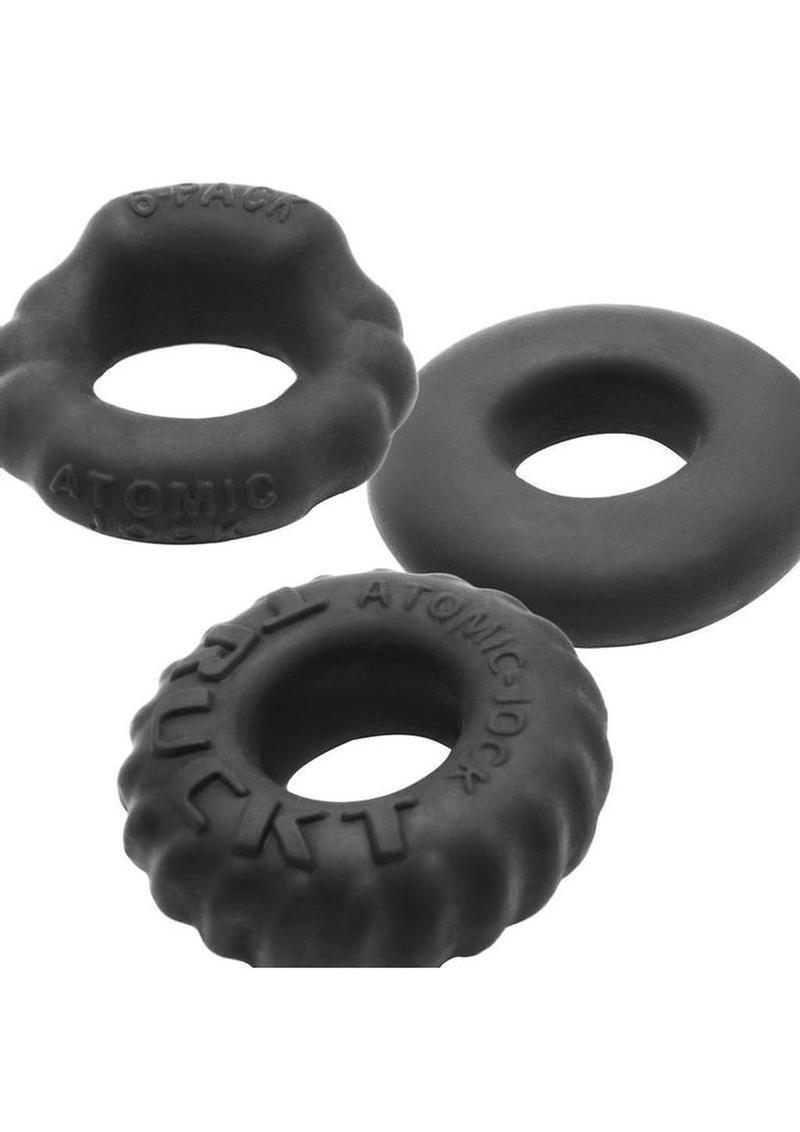 Oxballs Bonemaker 3-Pack Silicone Black Cock rings