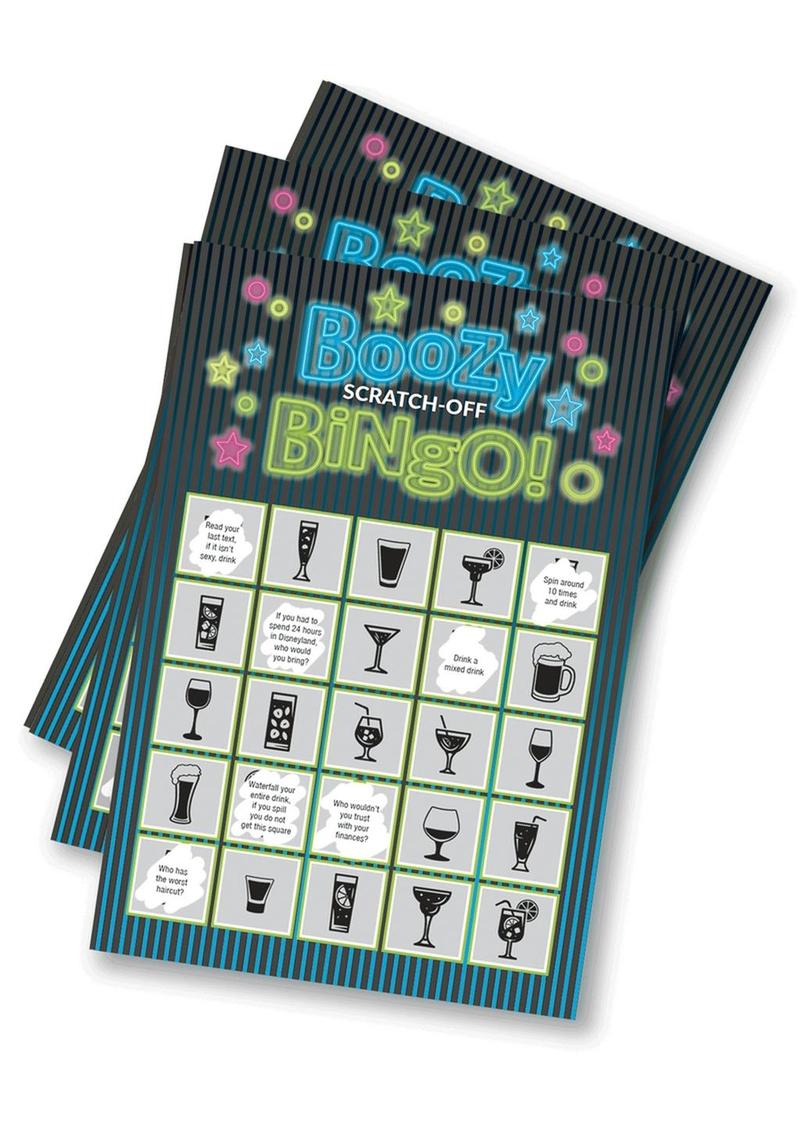 Boozy Bingo Scratch-Off Drinking Game