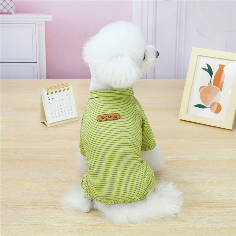 Thin VIP Bichon Small Dog Cat Homewear Pajamas