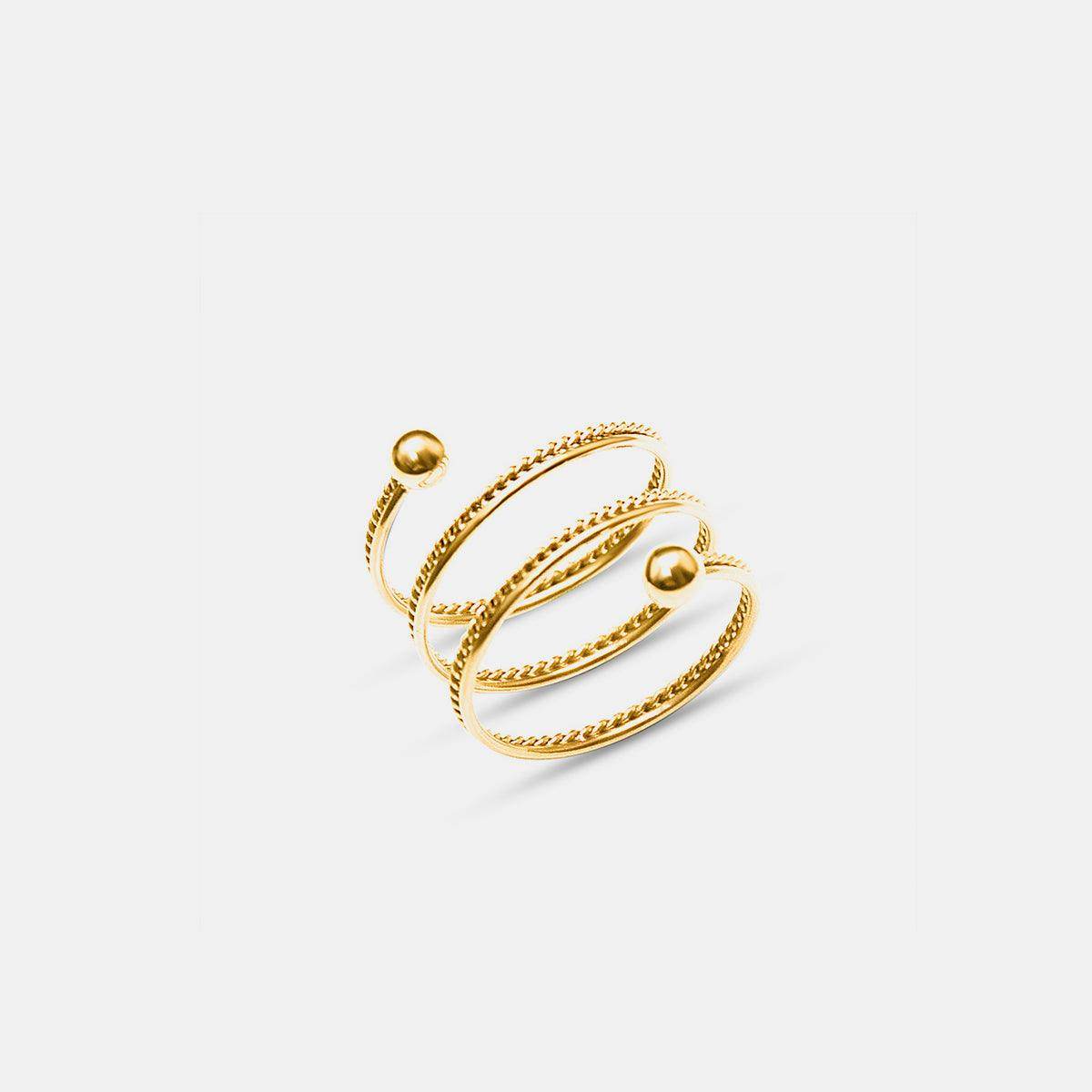 Titanium Steel Wrap Ring for Stylish Everyday Wear
