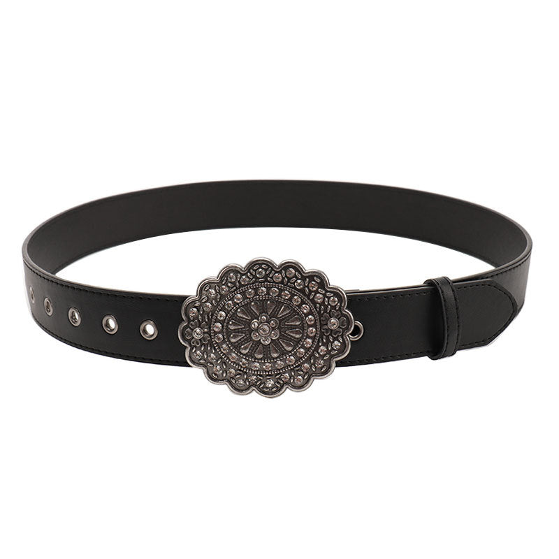 Retro Gem Black Belt Women&