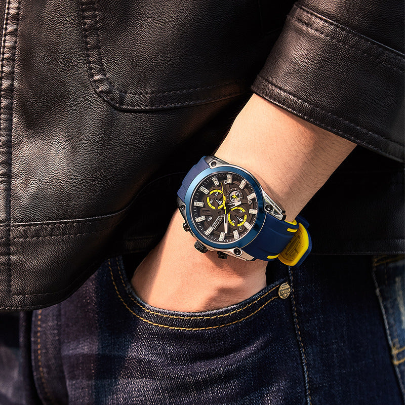 Multi-function Timing Sports Silicone Men&