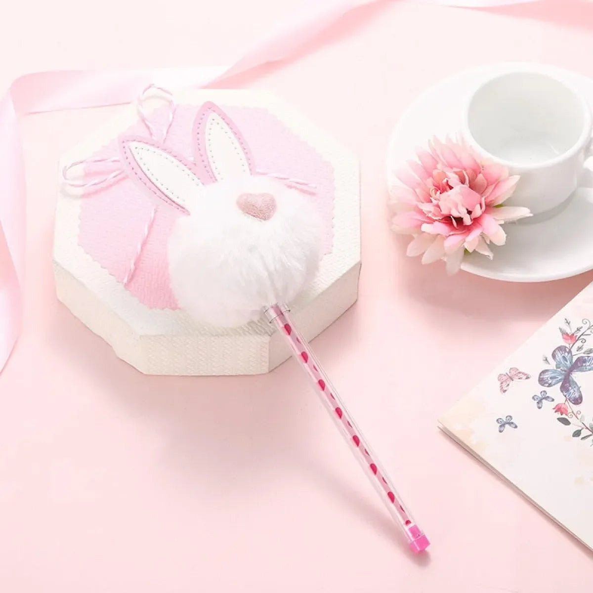 1X Candy Plush Rabbit Gel Pen