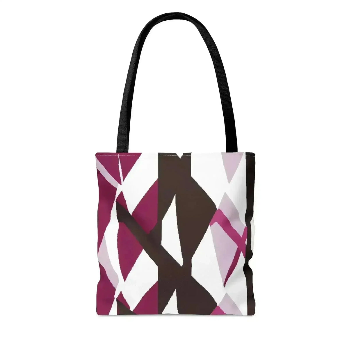 Large Tote Bag Pink Mauve Pattern
