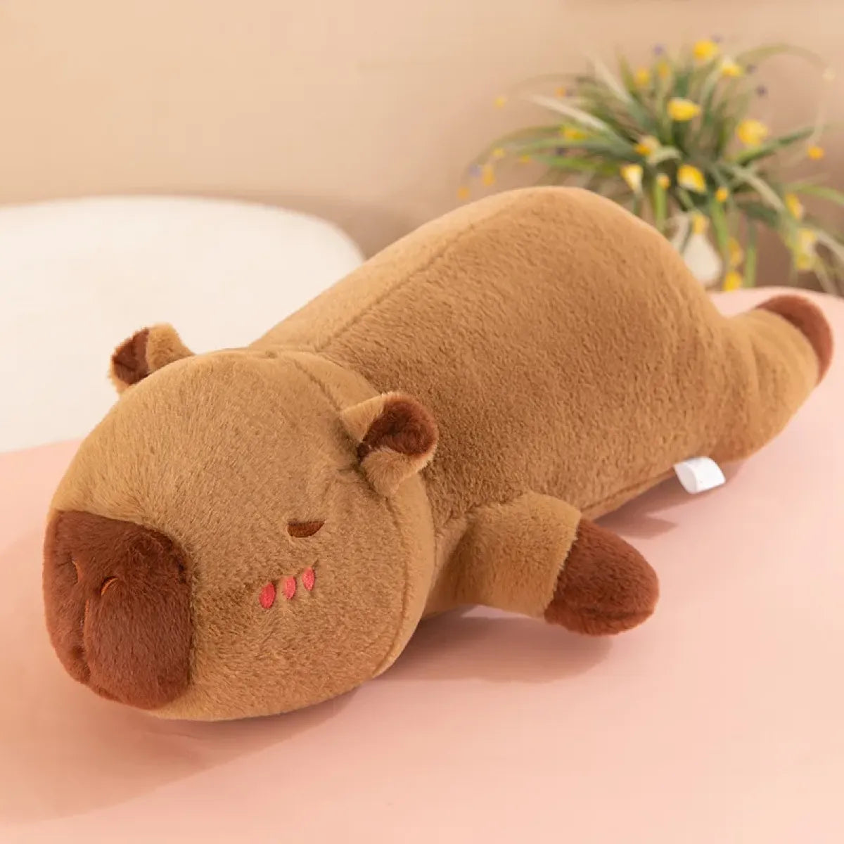 60cm Kawaii Capybara Plush Pillow – Soft Sleeping Toy for Birthday Gift