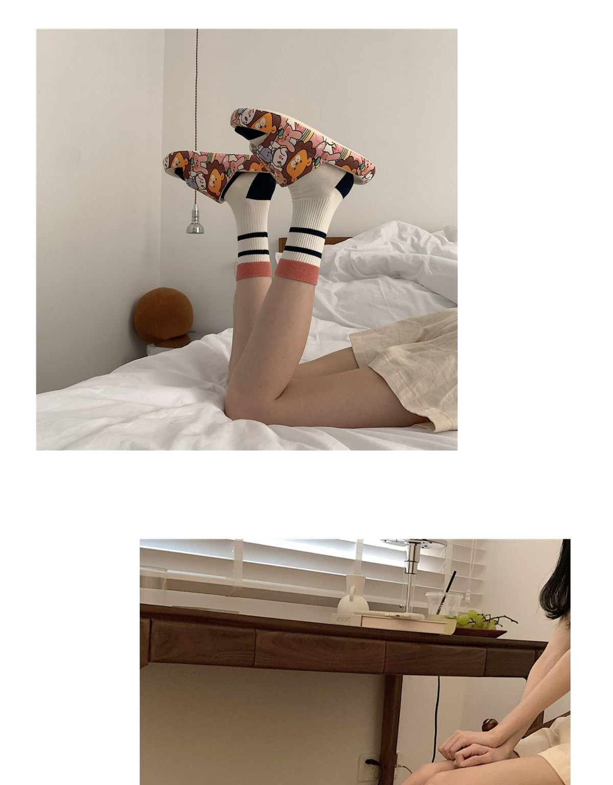 Cartoon Couple Fashion Bear Sandals Non-Slip Thick-Soled Indoor And Outdoor Slippers Men&