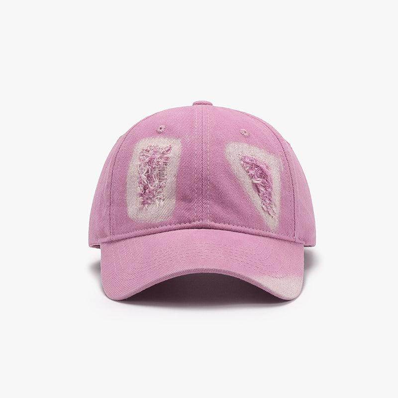 Distressed Cotton Baseball Cap for Casual Style and Comfort