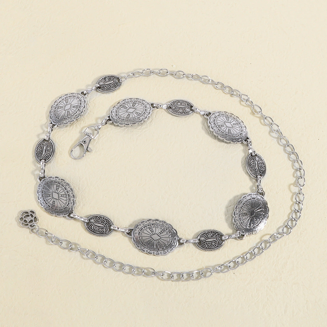 European And American High Sense Fashion Metal Waist Chain