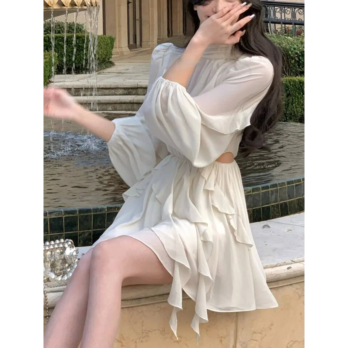 Chiffon Delight Mini Dress