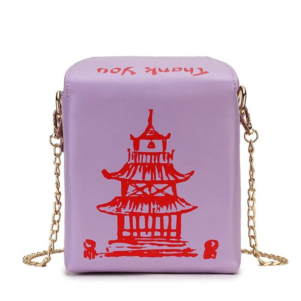 Chinese Takeout Box Chain Bag