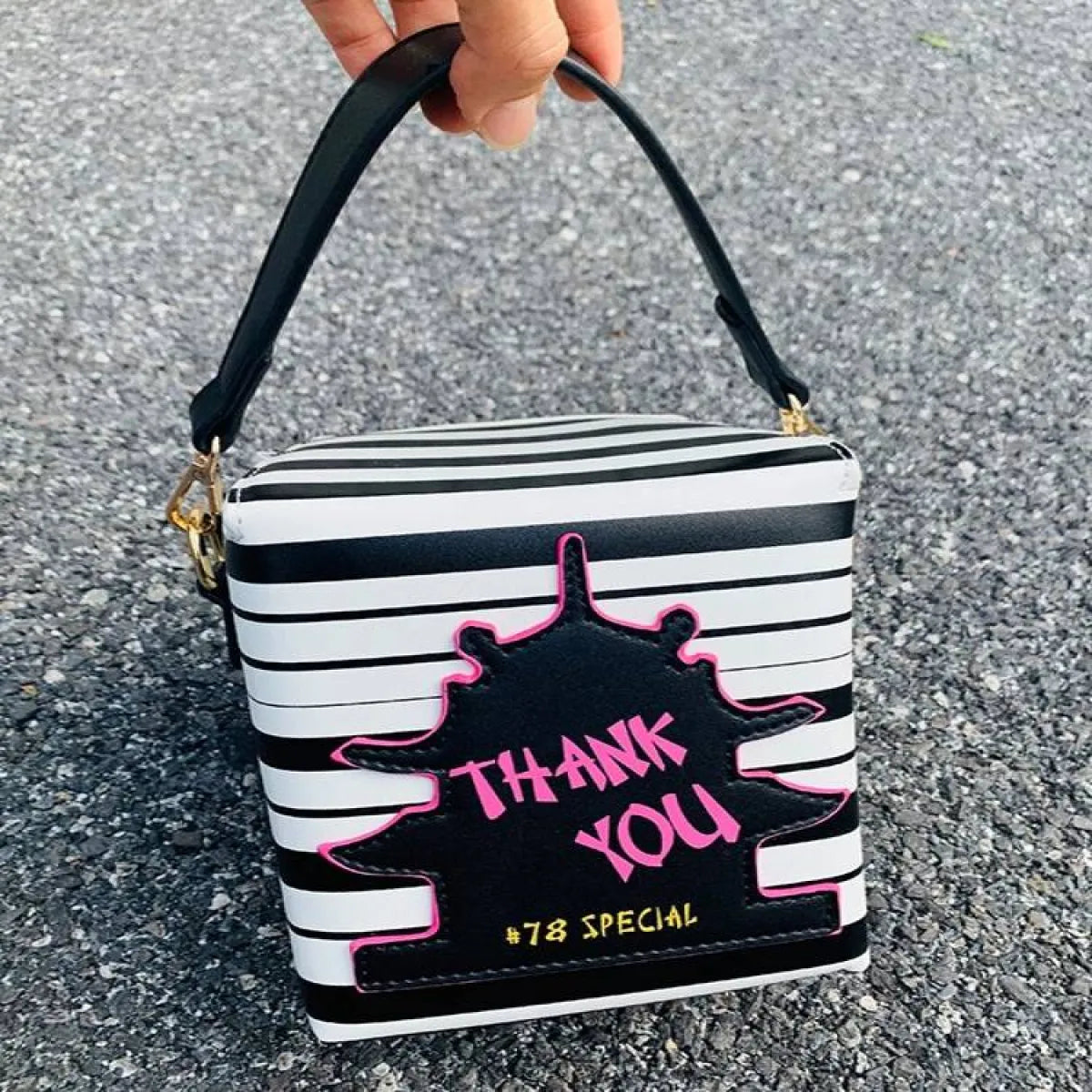 Chinese Takeout Box Chain Bag