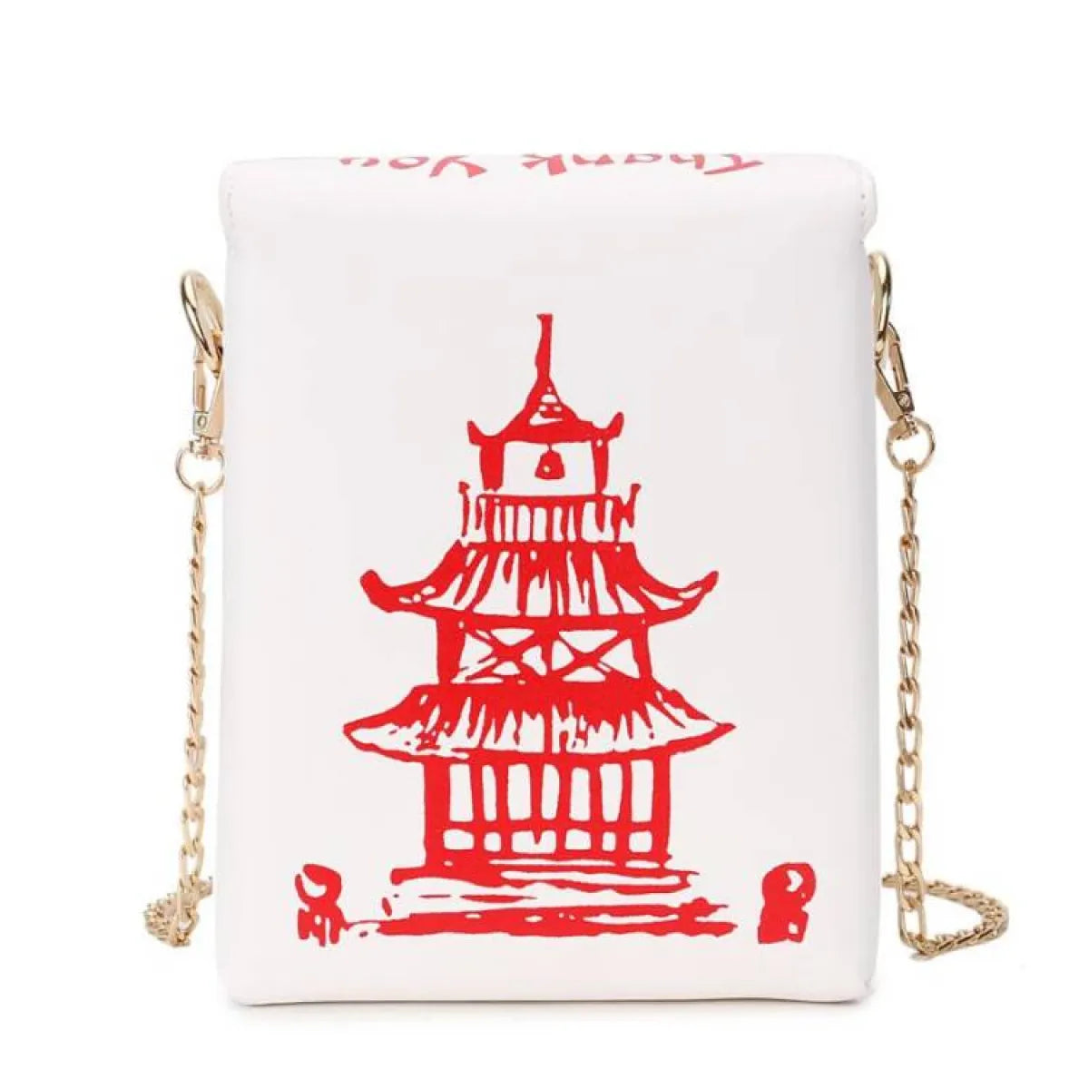 Chinese Takeout Box Chain Bag