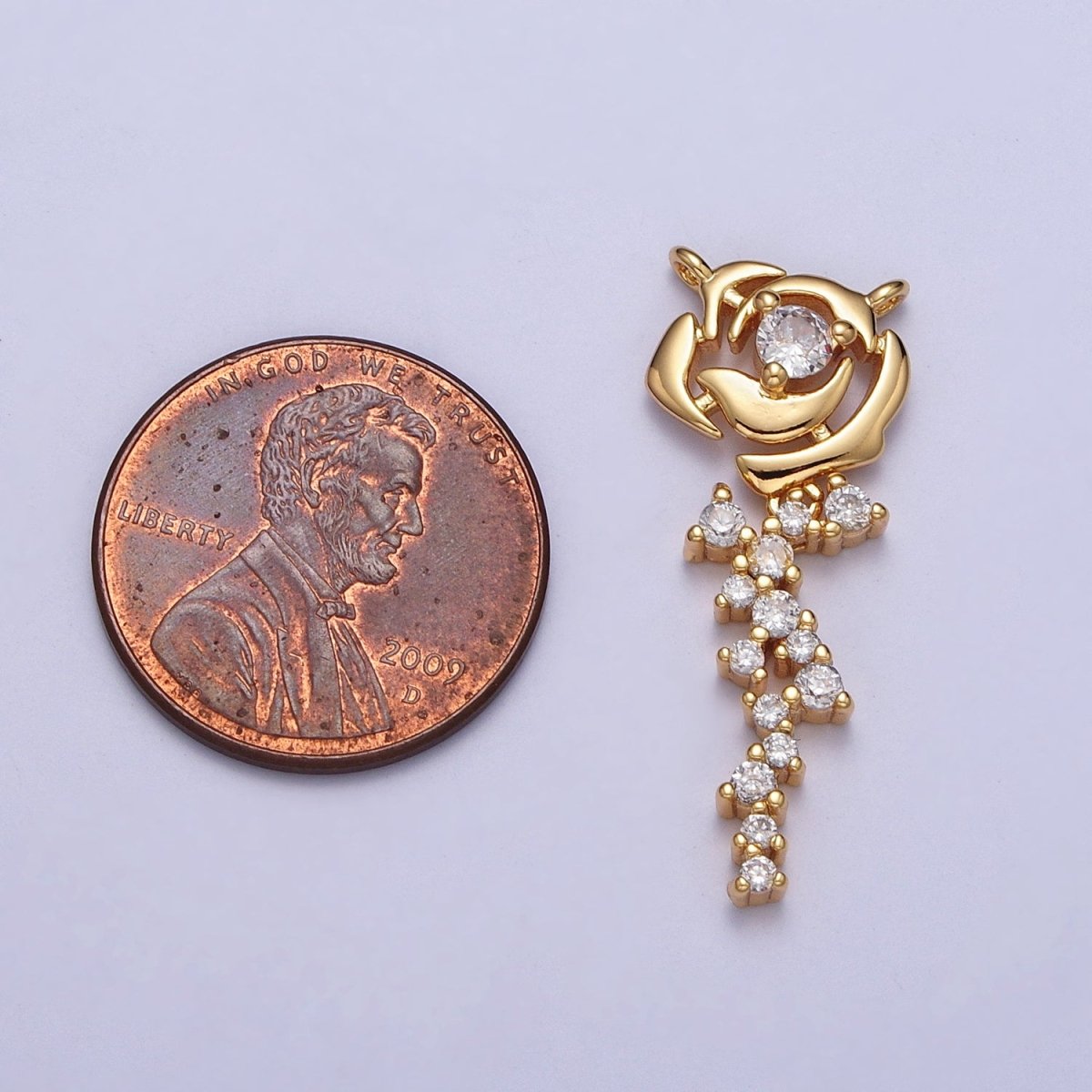 Clear Micro Paved CZ Rose June&