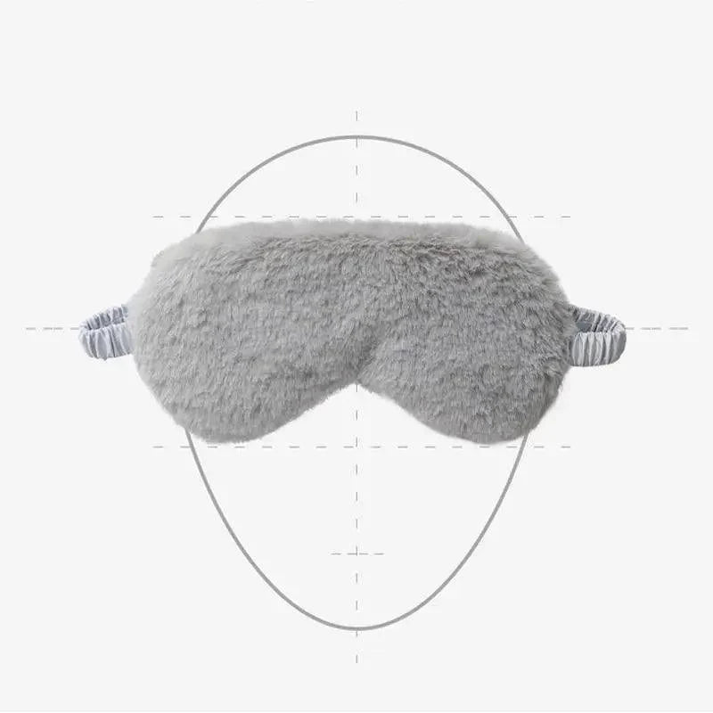 Comfortable Soft Plush Sleep Eye Mask Sleeping Masks Night Eyeshade Women Traveling Eye Patch Cute Design Cozy Fluffy Eye Mask