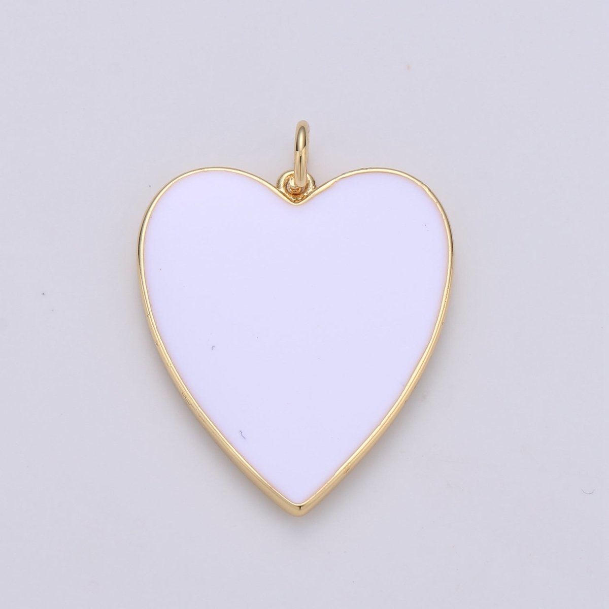 Cute Enamel Colorful Heart Gold Filled Charm - D-658 TO D-664 E-161