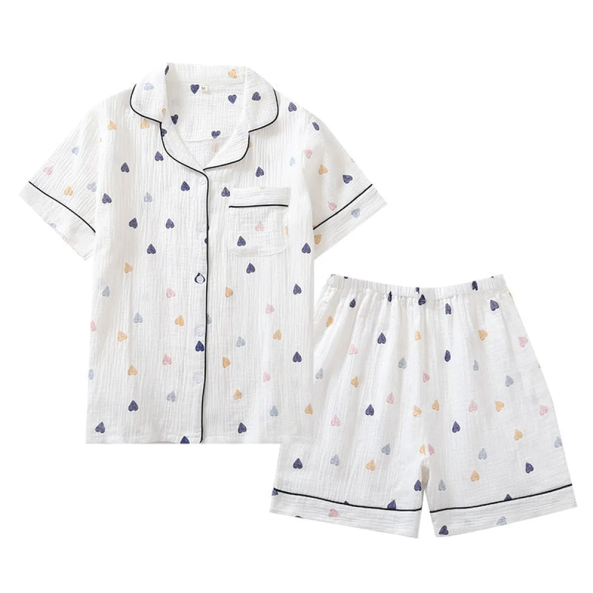 Cute Short Sleeve Home Pajamas