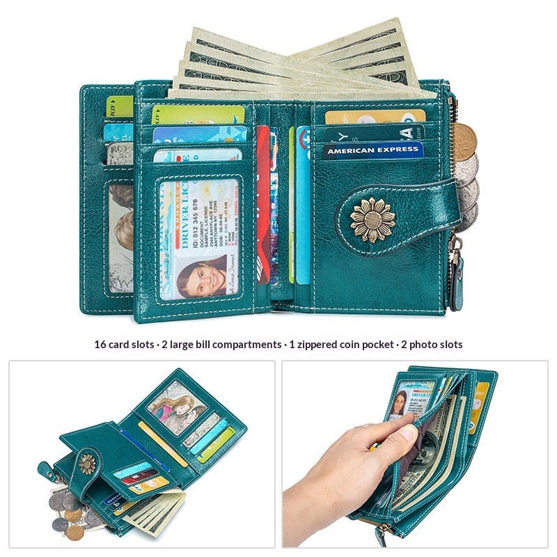 Anti-theft Card Holder Multi-function Women&
