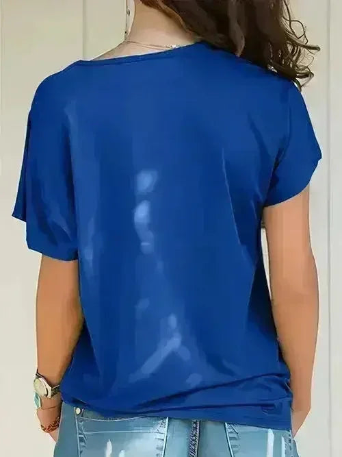 Asymmetrical Neck T-Shirt – Modern Basic with Edge