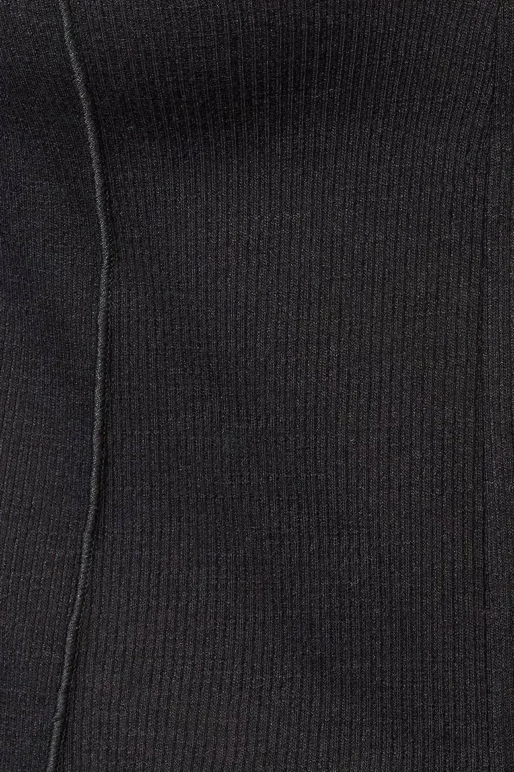 Black Exposed Seam Hoodie - Edgy Long Sleeve Design | Femstylo