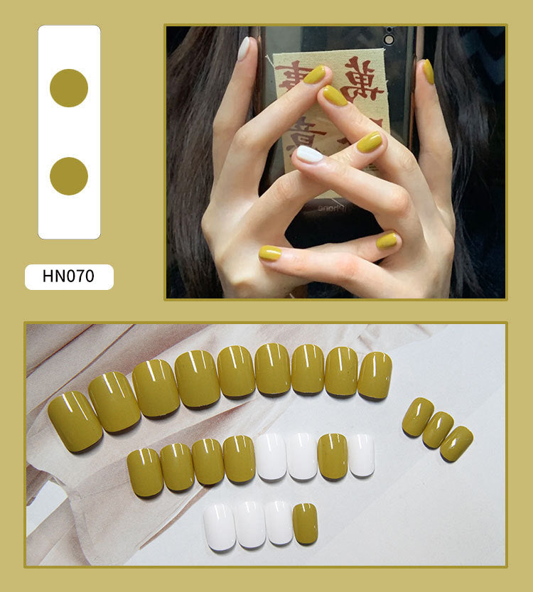Nail Art Finished Fake Nail Scrub Nail Patch Wearable