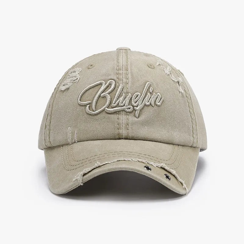 Embroidered Letter Cotton Baseball Cap