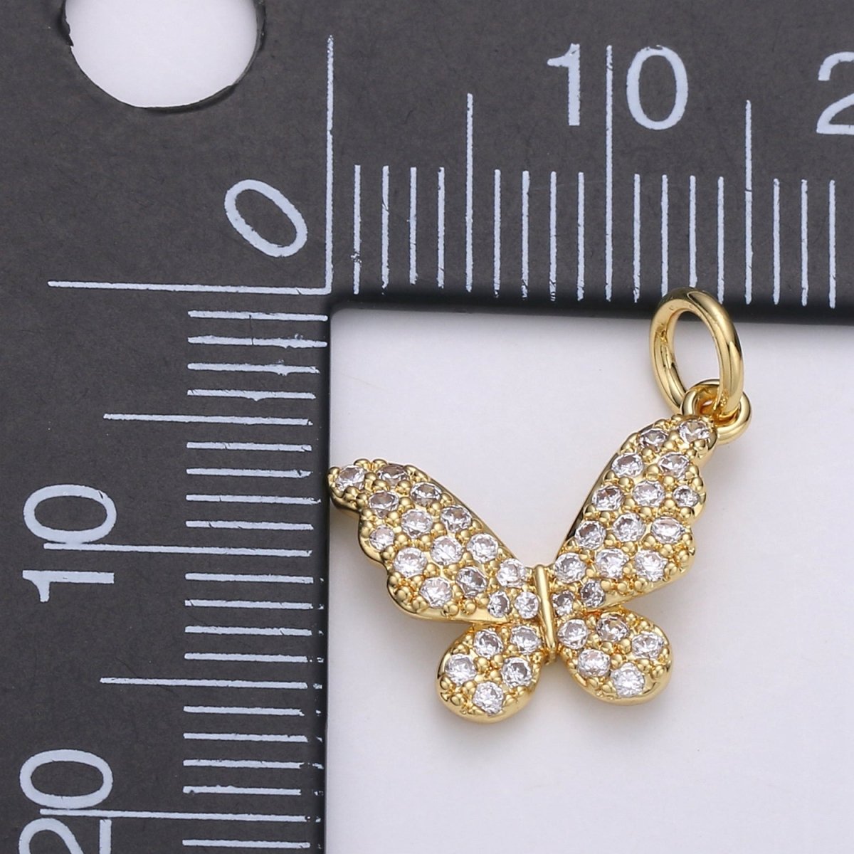 Dainty Butterfly Gold Filled Charm D-688