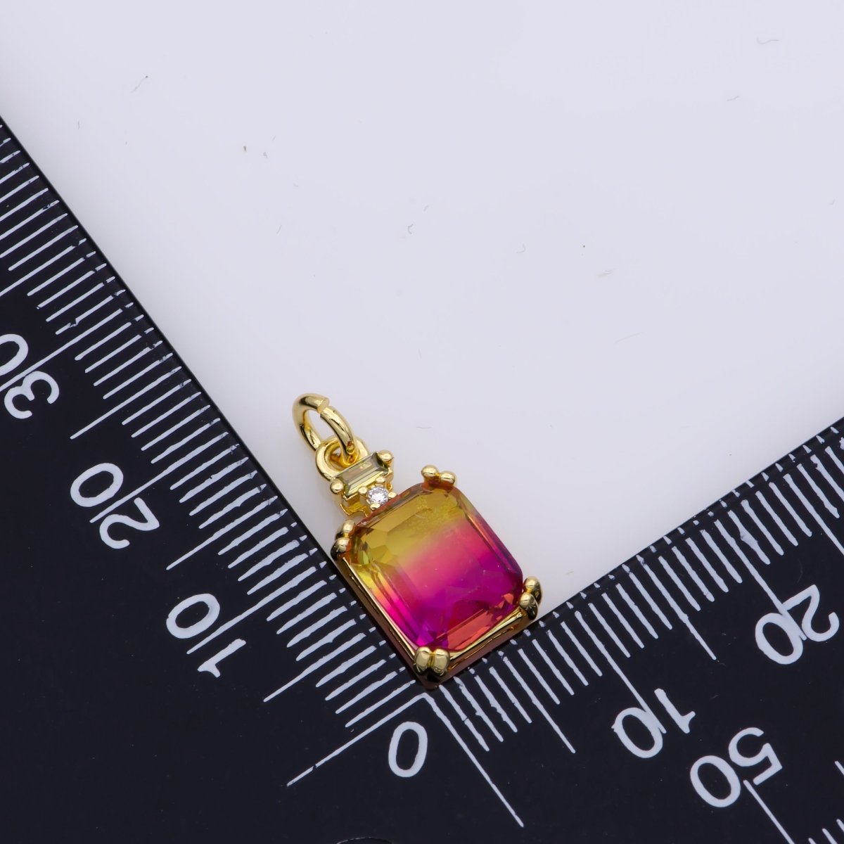 Dainty Gold Filled Crystal Charm E-247-E-253 M-490