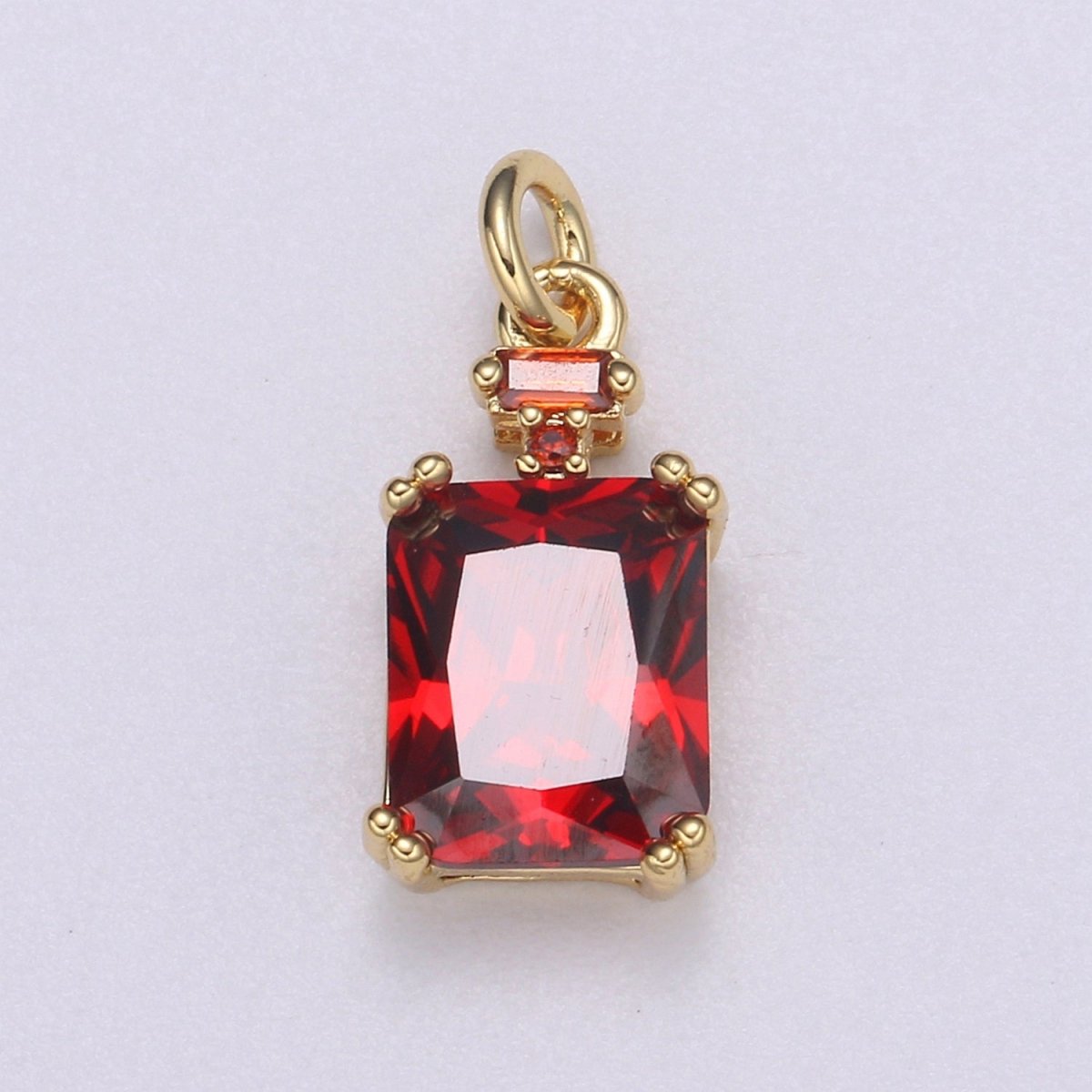 Dainty Gold Filled Crystal Charm E-247-E-253 M-490