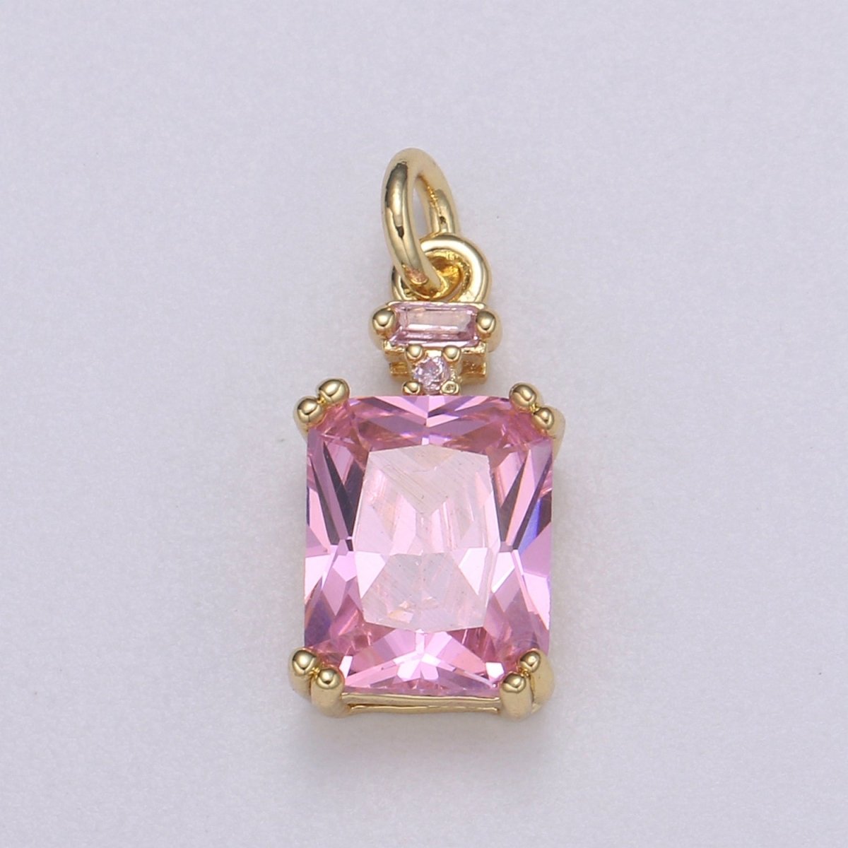Dainty Gold Filled Crystal Charm E-247-E-253 M-490