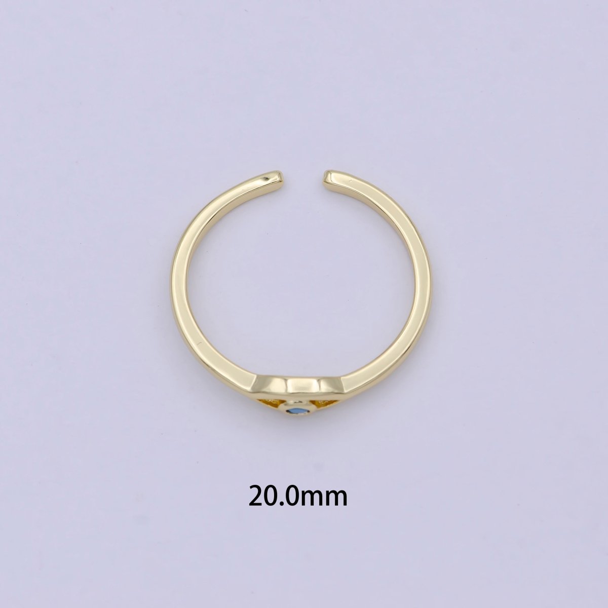 Dainty Gold Filled Evil Eye Ring Open Adjustable Jewelry S-383 ~ S-388